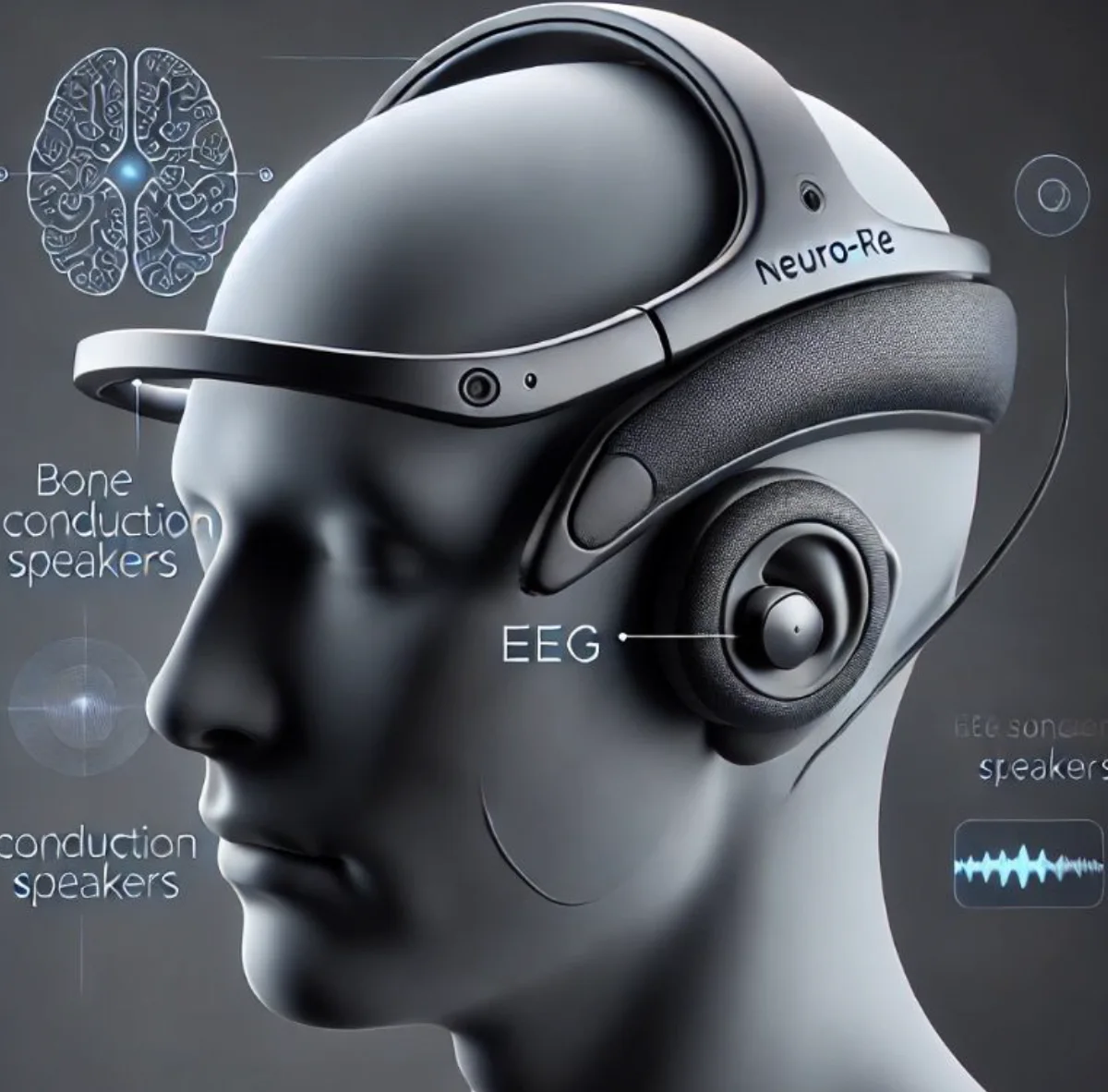 Neuro:Re neural-interface concept with bone-conduction speakers and EEG sensors